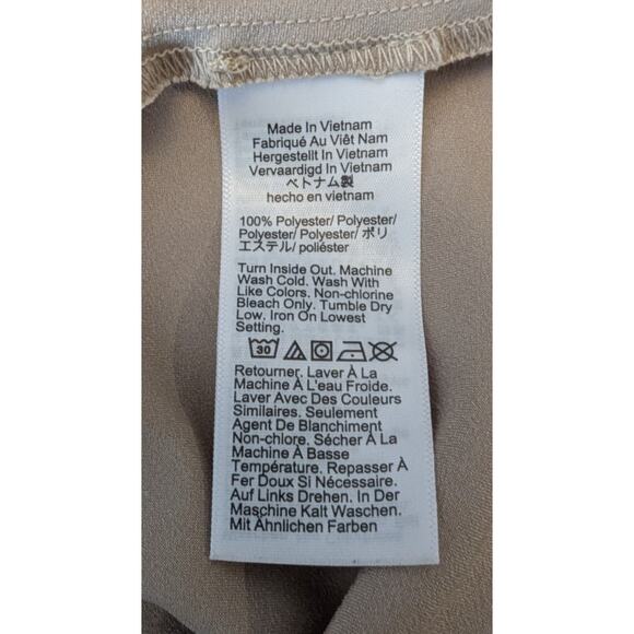 J Crew Women's Classic Officewear Gold‎ Shell Tank Back Buttons XS Quiet Luxury - Picture 4 of 5